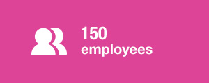 more than 150 employees